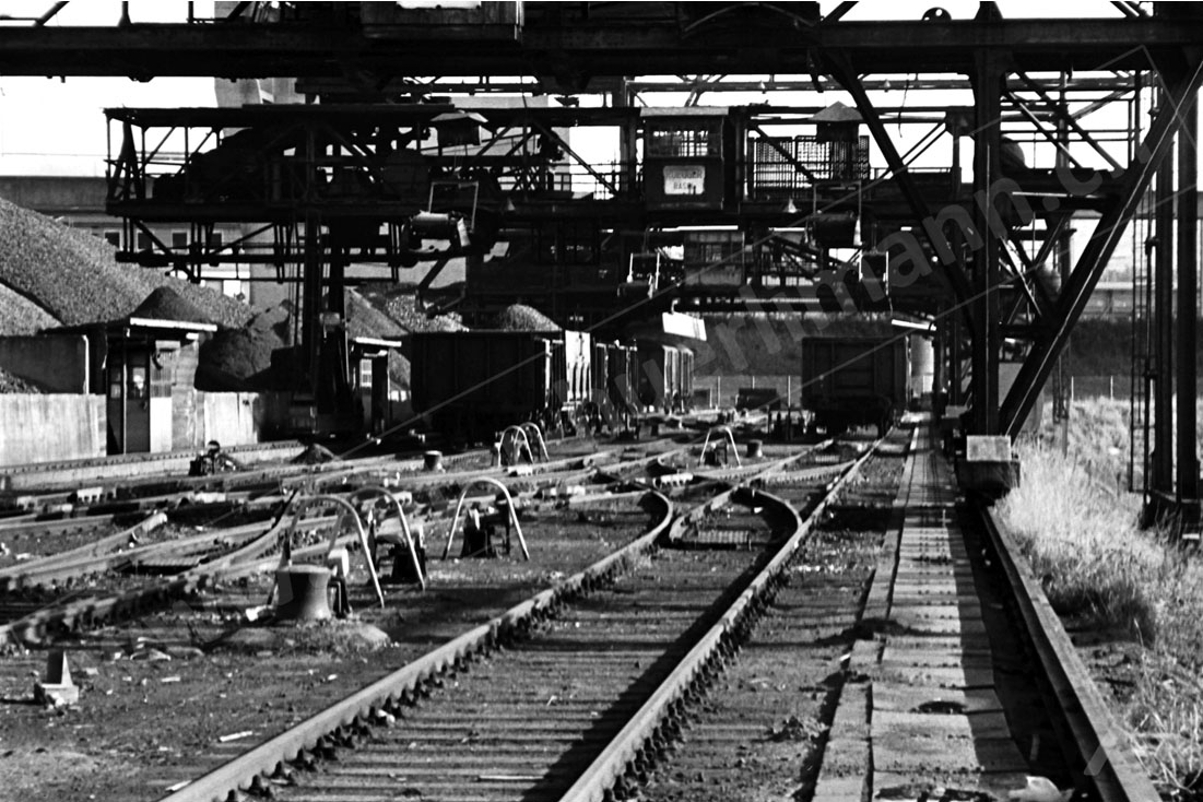 Basel Hafen Geleise um 1980 Basel Hafen Geleise um 1980